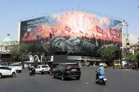 US-Iran tensions continue amid diplomatic efforts, Tehran, Iran Islamic Republic Stock Photos