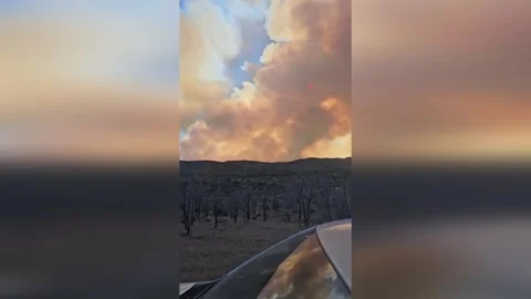 US: Kane Springs Fire Expands Across Nevada Wilderness As Crews Push To S... Stock Footage 337599196