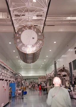 The U.S. Lab Destiny, one of the key elements of the International Space S... Stock Photos