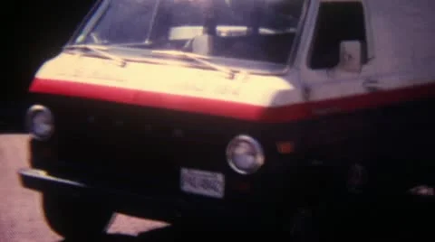 U.S. Mail Van 16mm Super8 Stock Footage 11146563