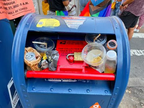 US Mailbox security issue Stock-Fotos