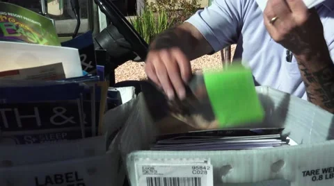 U.S.A Mailman, delivery Stock Footage 44297879