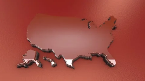 US  map 02 Stock-Footage 157991978