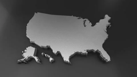 US  map 03 Video stock 158175217