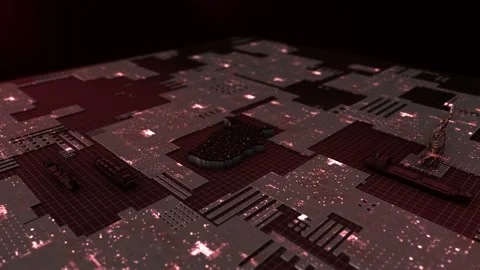 US Map 03 Video stock 168901884