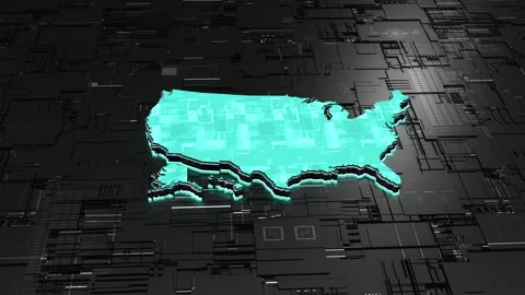 US map 2 스톡 동영상 176962205