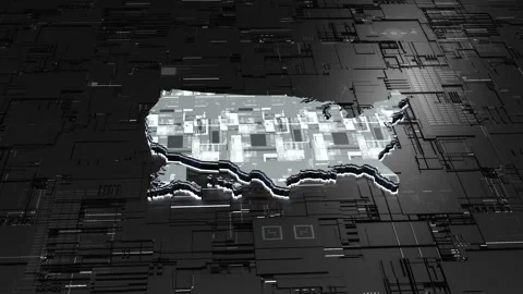 US map 5 Video stock 176962240