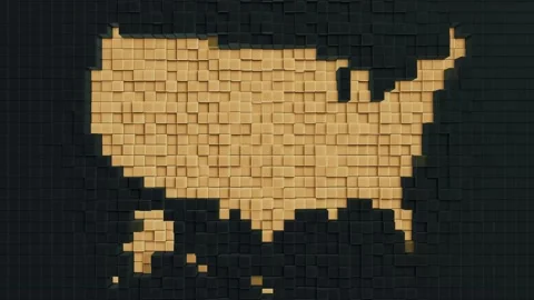 US Map 스톡 동영상 164978349