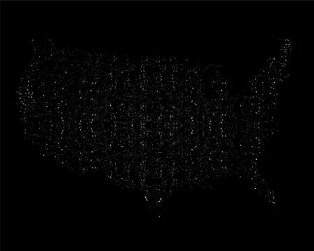 US map Stock Illustration