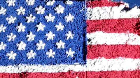 US map, zoom out, artistic work. Video stock 8853682