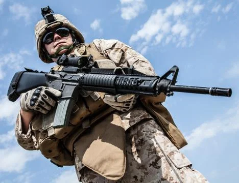 US marine Stock Photos