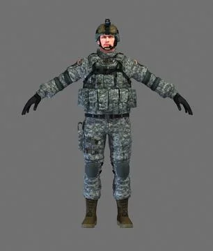 Soldier 3d model