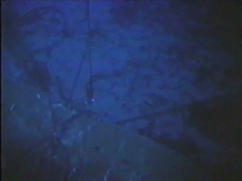 US marines are put into a makeshift underwater elevator that will take them to Stock Footage 75789529