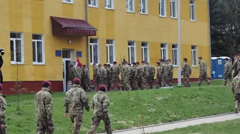 US Marines going to the barracks Stock Footage 49769468