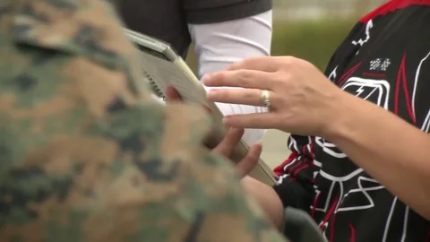 US Marines take basic motorcycle rider course in Iwakuni, Japan Video stock 81431896
