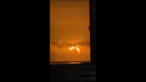 US: Massive NASA Rocket Explosion Creates Towering Fireball Near SpaceX C... Stock Footage 335898387
