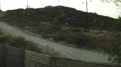 US-Mexican Border, Tecate Mexico Stock Footage 29403083