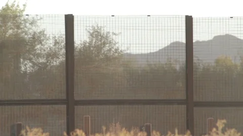 US Mexico Border Closeup Stock Footage 83328636