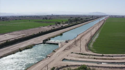 US Mexico Border Wall California Drone Aerial View Stock Footage 335313746
