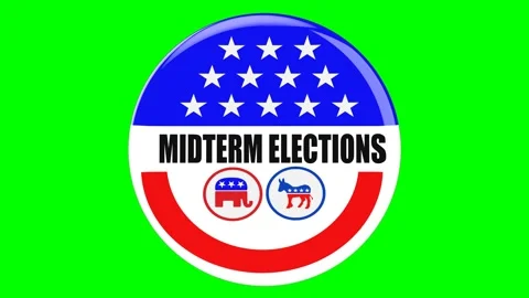 US Midterm Elections Vote Icon Stock Footage 218361227