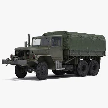 US Military Cargo Truck m35a2 3D Model