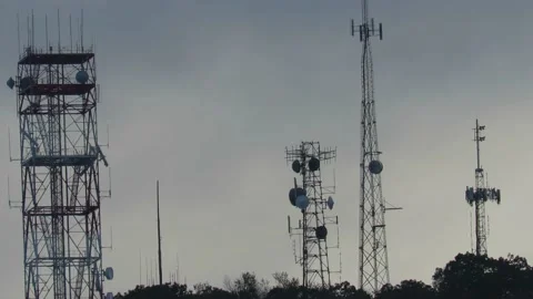 U.S. Military communications facility supporting Raven Rock Complex Vídeo Stock 218804329
