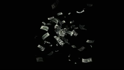 US money cash particle loop animation Vidéo 160646956