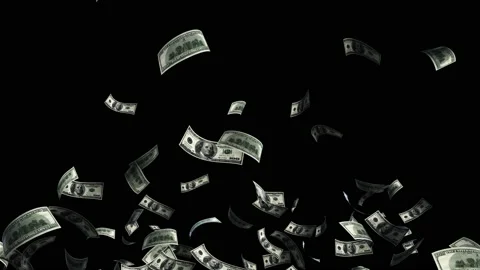 US money cash particle loop animation Stock Footage 160647298