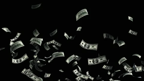 US money cash particle loop animation Vidéo 160647839