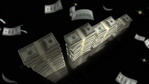 US money decrease bar chart animation 库存影片 226277677