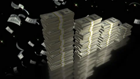 US money decrease bar chart animation 库存影片 226284072