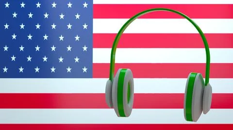 US music Stock Illustration