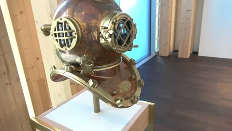 U.S. Navy Diving Helmet Stock Footage 194409378