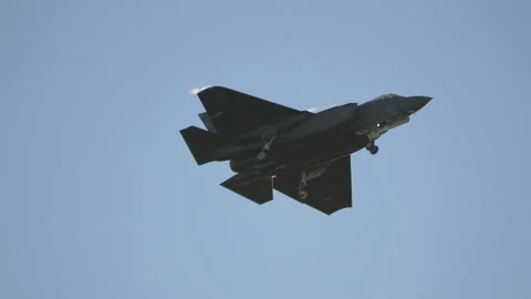 US Navy fighter jet in flight in 4k Video stock 87159088