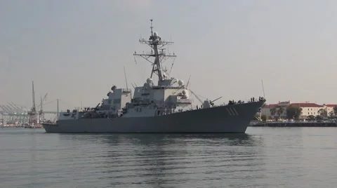 Us Navy Destroyer Stock Video Footage | Royalty Free Us Navy Destroyer