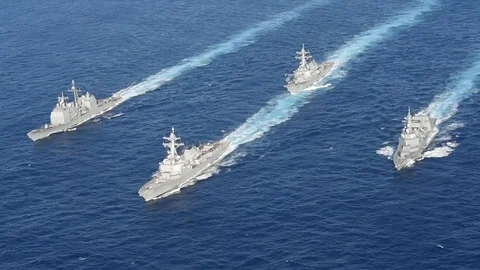 U.S. Navy, JMSDF Concludes MultiSail Stock Footage 87126903