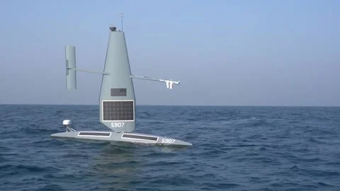 U.S. Navy Saildrone Explorer unmanned su... | Stock Video | Pond5