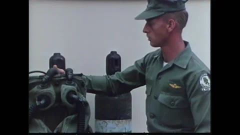 US Navy SEALs are trained in scuba diving. Some of them jump off a helicopter Stock Footage 157262709