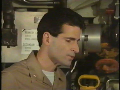 The US Navy submarine prepares to fire a torpedo during a naval exercise. Stock Footage 75184416