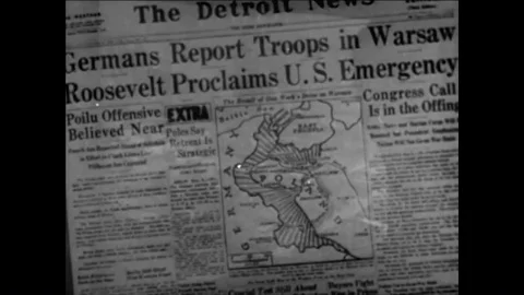 The U.S. nervously starts air force training during World War II in 1938. Vídeos de archivo 86137831