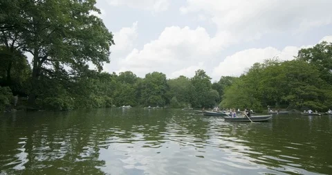 US - NYC - Central Park Lake 2 Stock Footage 126897152