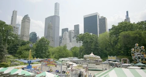 US - NYC - Central Park Skyline 1 Stock Footage 126896701