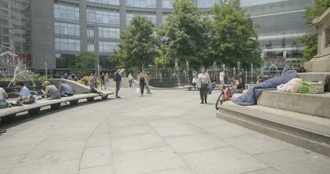 US - NYC - Square Skater 1 Stock Footage 126938061