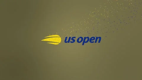 US Open Tennis Logo Wind Dissolve Stock Footage 157696384