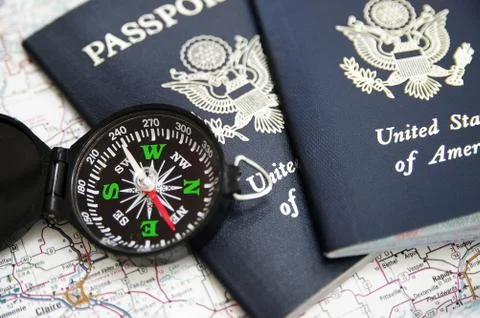 Us passport Stock Photos