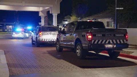 US, Phoenix: Goodyear Driver in Custody After Driving The Wrong-Way on Lo... Stock Footage 322713634