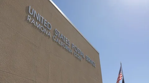 U.S. Post Office And Flag Video stock 128531021