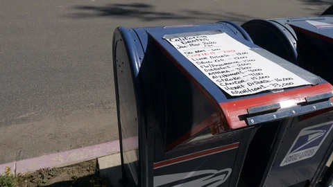 U.S. Post Office Mail Drop Box 스톡 동영상 128585475