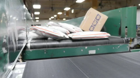 US post office POV shot mail sorting Stock-Footage 58239954