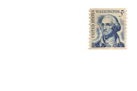 Us postage stamp Stock Photos